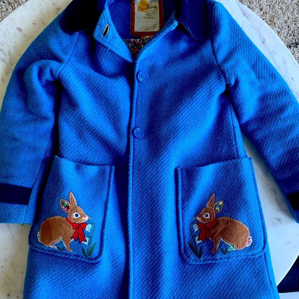 Embroidered Wool Coat